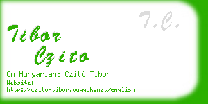tibor czito business card